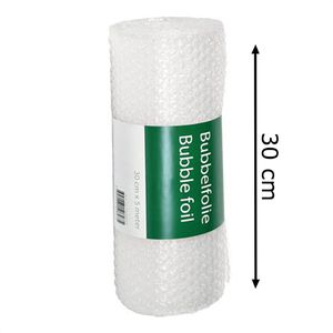 BNT Luftpolsterfolie T520101, 2-lagig, Noppen-Ø 10mm, 30cm x 5m