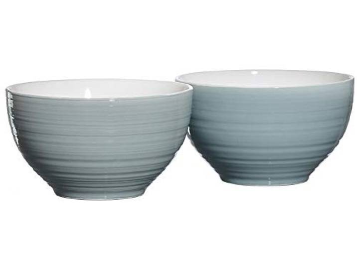 Ritzenhoff & Breker Müslischalen-Set Suomi, 2-teilig, Grau-Blau, Porzellan