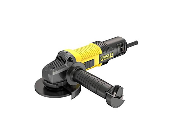 Stanley FATMAX Meuleuse d'Angle Filaire 850W 125 mm 12000 trs/min Démarrage Progressif Câble 4m Carter Ouvert et Carter Fermé Sans Malette de Transport Gamme FATMAX FMEG220-QS