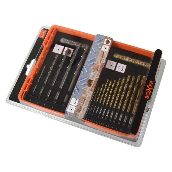 Boxer Wiertło Borsaet - 17 dele kombi (HSS) (31316)