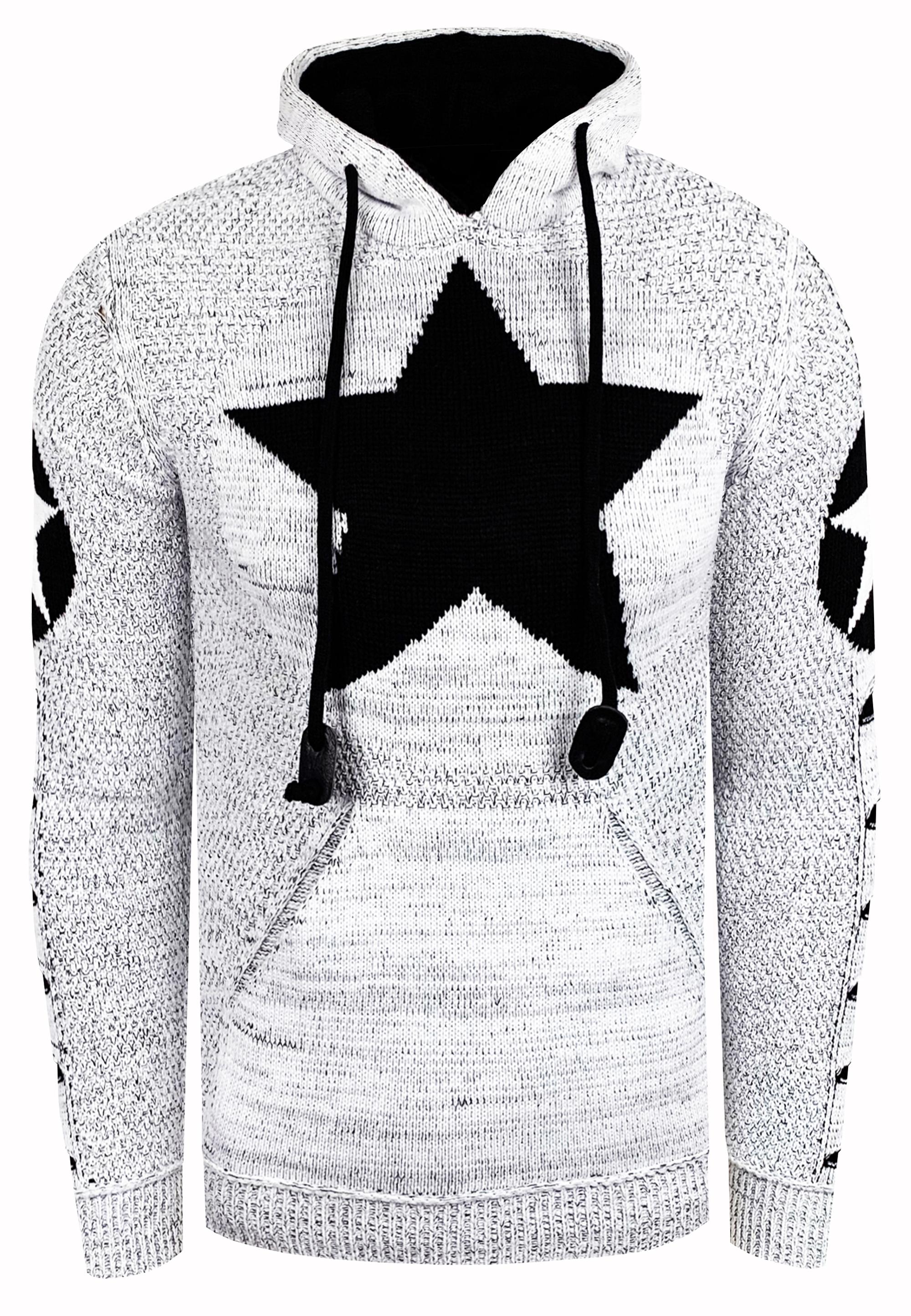 Grof gebreide hoodie