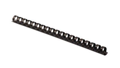Fellowes Plastik-Binderücken, Format 12 mm, 25 Stück, f. Plastikbindemaschinen, schwarz