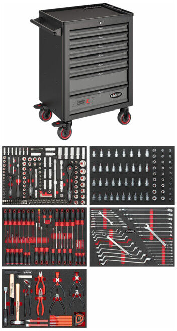 VIGOR Servante d'atelier séries L avec assortiment V4560 344 x 344 (V4560)