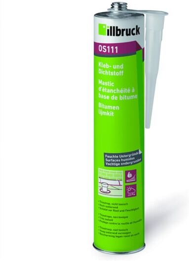 illbruck OS111 Mastic bitumineux adhésif noir 310 ml cartouche (395020)
