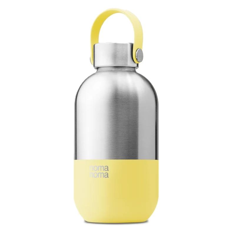 noma noma Trinkflasche Edelstahl auslaufsicher 500ml Lemonade Yellow (0.50 l) (IB500-LEMYV1)