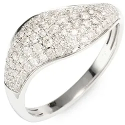 DIAMOUR Ring 83 Brillanten zus. ca. 0,50ct Silber 925