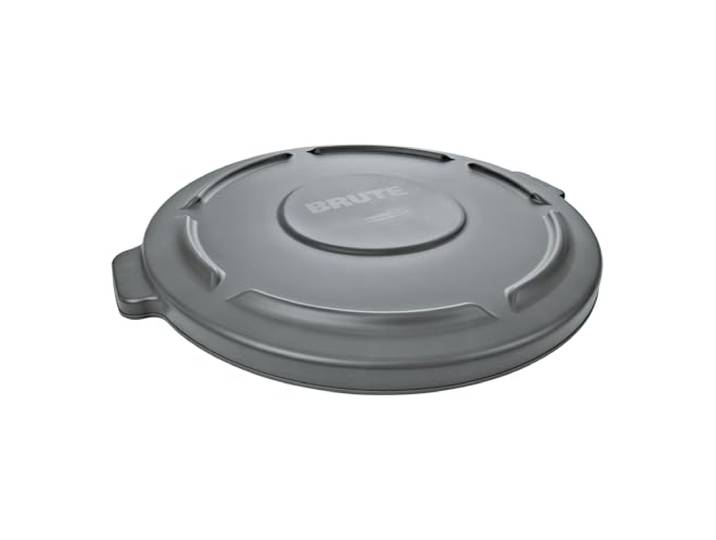 Rubbermaid Commercial BRUTE LLDPE Ronde Afval Deksel - Grijs
