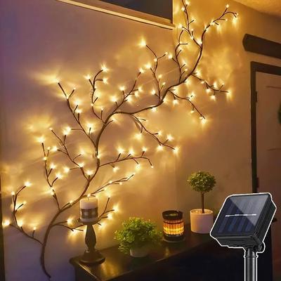 Uplift Essentials 96 LED Willow Vine Atmosphere Light & Room Decoration solar Power 72leds