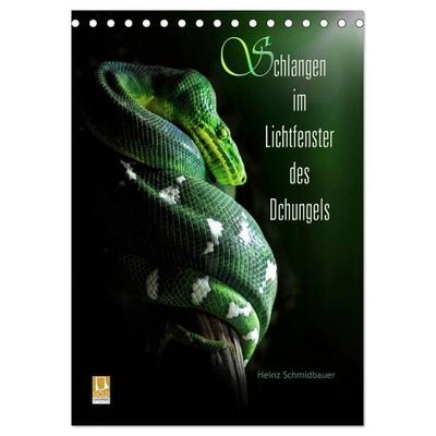Schlangen im Lichtfenster des Dschungels (Tischkalender 2027 DIN A5 hoch), CALVENDO Monatskalender