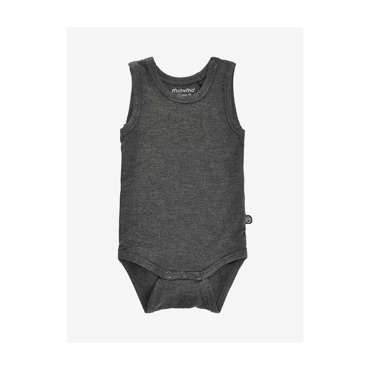 Minymo Body w/o Sleeves dark grey melange (121) 62 5204-121-62