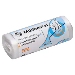 DEISS UNIVERSAL PLUS® Müllbeutel 20,0 l transparent
