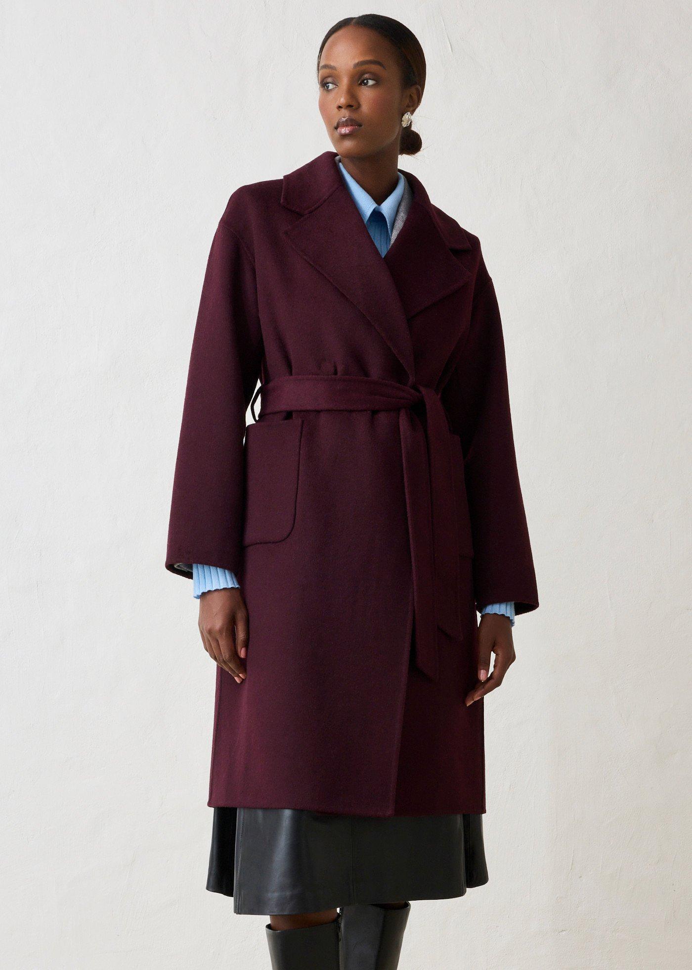 bonprix Blazermantel aus weichem Woll-Mix, rot, Gr.42, eleganter Blazermantel aus weichem Wollgemisch, aus Wolle