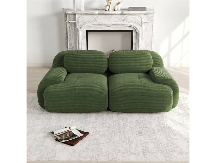 MODFU Ecksofa Modulares Sofa aus Cordstoff, mit ergonomischem Design und hochelastischer Polsterung – in verschiedenen Größen und Konfigurationen erhältlich 1 Teile
