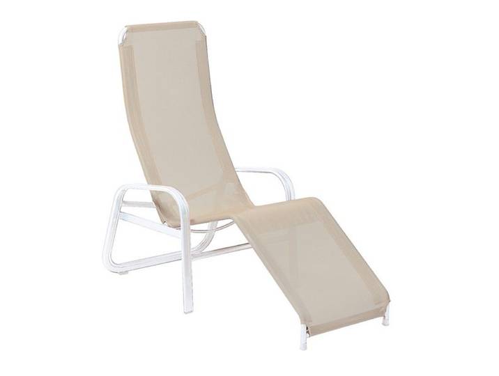 Karasek Florida Neo Bäderliege Aluminium/Textilene Weiß Sand