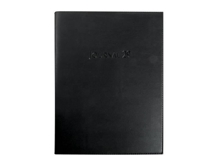 Exacompta - Agenda Journal 29-2 Barbara 21x29\,7cm - Janv à déc 2027 Noir Pour 10 utilisateurs\, La journée sur 2 pages\, RDV par 1/4 heure\, Marque-page\, Répertoire\, Fabriqué en France