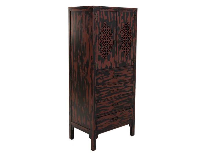 Wanderlust Schrank aus Holz 60x40x140 cm, Mehrfarbig, 60x140x40 cm, Waschküche, Mehrzweckschränke