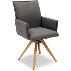 Boegner Stuhl Passau Stoff Grau Charcoal