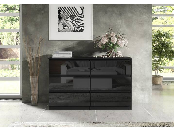 Funktionale Kommode 120 cm mit 6 Schubladen und viel Stauraum