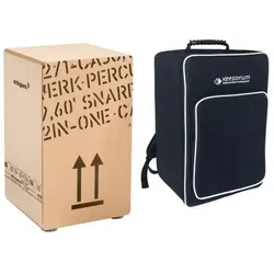 Schlagwerk CP404 Snare Cajon Large mit Bag (Cajon), Perkussion, Braun