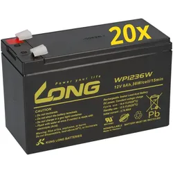 20x AGM-Akkus 12V 9Ah – passend für AEG Protect D 10000