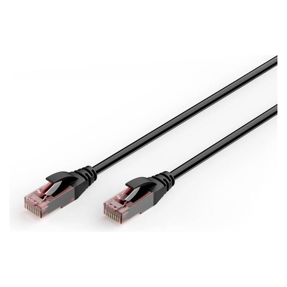 Digitus CAT 6 U-UTP Outdoor Patchkabel, Ku, PE AWG 26/7, Länge 10 m, schwarze Mantelfarbe (U/UTP, UTP, CAT6, 10 m) (DK-1617-100-OD)