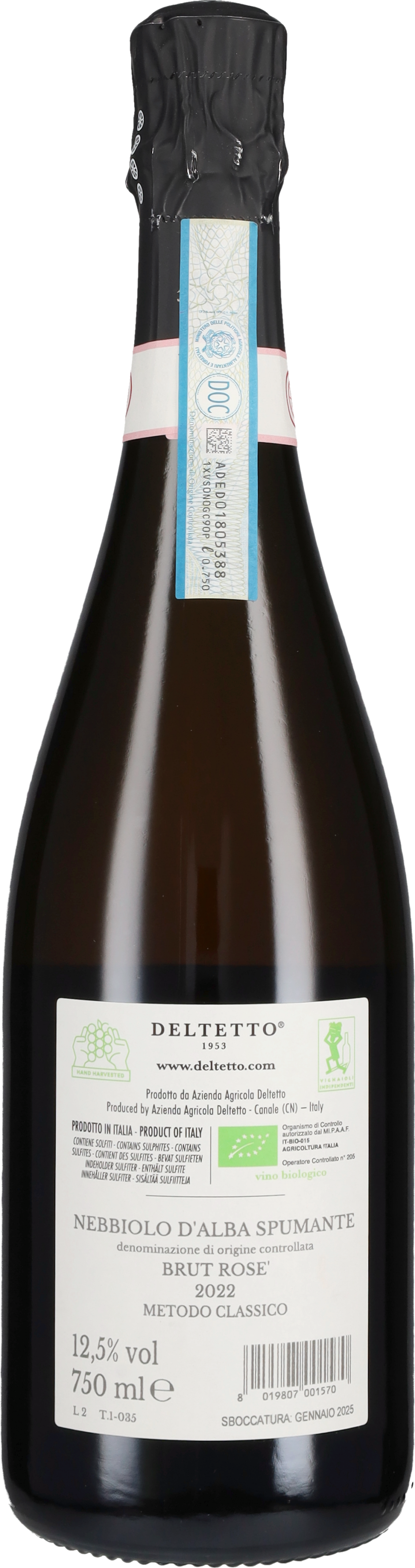 Spumante Nebbiolo D'Alba Brut Rosé Deltetto 2023