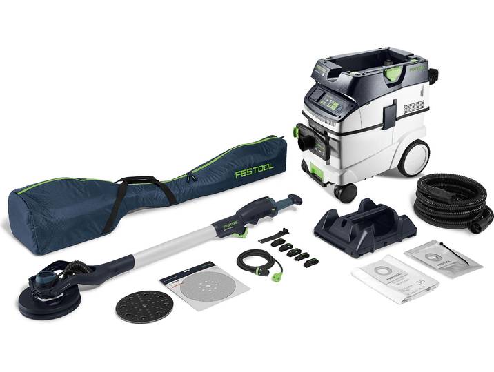 Festool Set ponceuse à long col et aspirateur PLANEX LHS 2-M 225 EQ/CTL 36-Set
