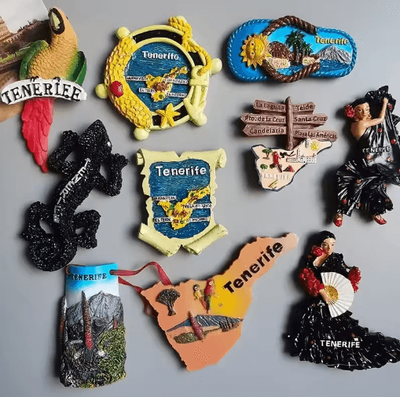 Inspire Picks Spain Tenerife Fridge Magnets Travel Souvenir Decor For Home & Kitchen 10