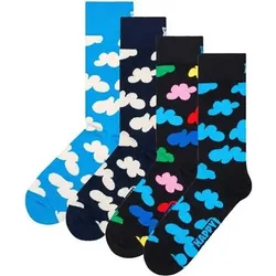 HAPPY SOCKS Happy Socks 4er Pack Unisex Socken - Geschenkbox, Classics, gemischte Farben, Größe 41-46 in Bunt Bunt