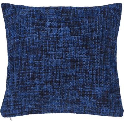 Dekokissen DONE. "Twist", blau (dunkelblau, meliert), B:45cm H:1cm L:45cm, Polyester, Dekokissen_Sitzkissen_Kissenhüllen, Geflochtene Optik