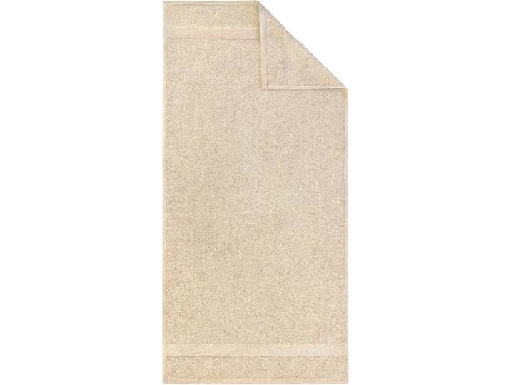 Handtuch DYCKHOFF Deep Harmony Comfort , beige (natur), B:50cm L:100cm, Frottier, Obermaterial: 85% Baumwolle, 15% Hanf, Handtücher, Handtuch, 15% Hanf