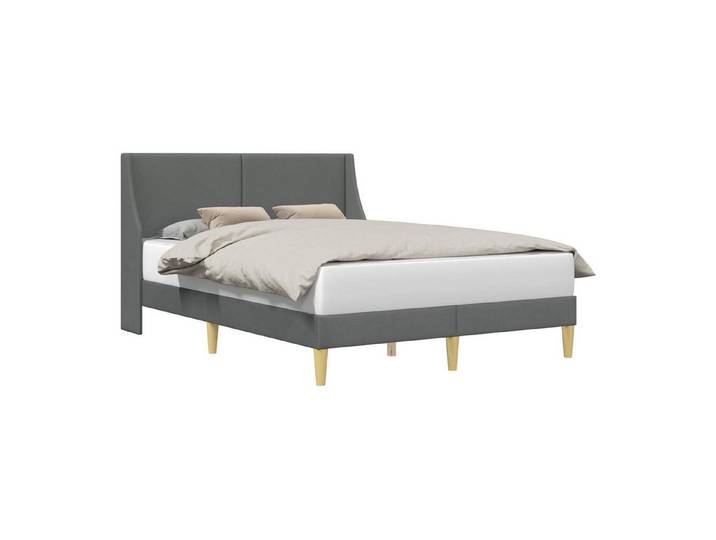 vidaXL Bett Bettrahmen Uni mit Kopfteil Verbindungsplatte (1-tlg)