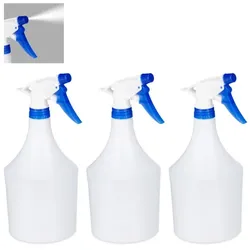 Relaxdays 12x Sprühflasche in Blau Weiß,Blau