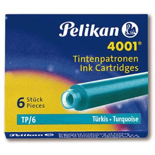 Pelikan 4001 TP/6 Tintenpatronen für Füller türkis 6 St.