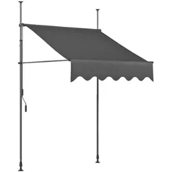 Garden Pleasure Klemmmarkise 200 cm grau