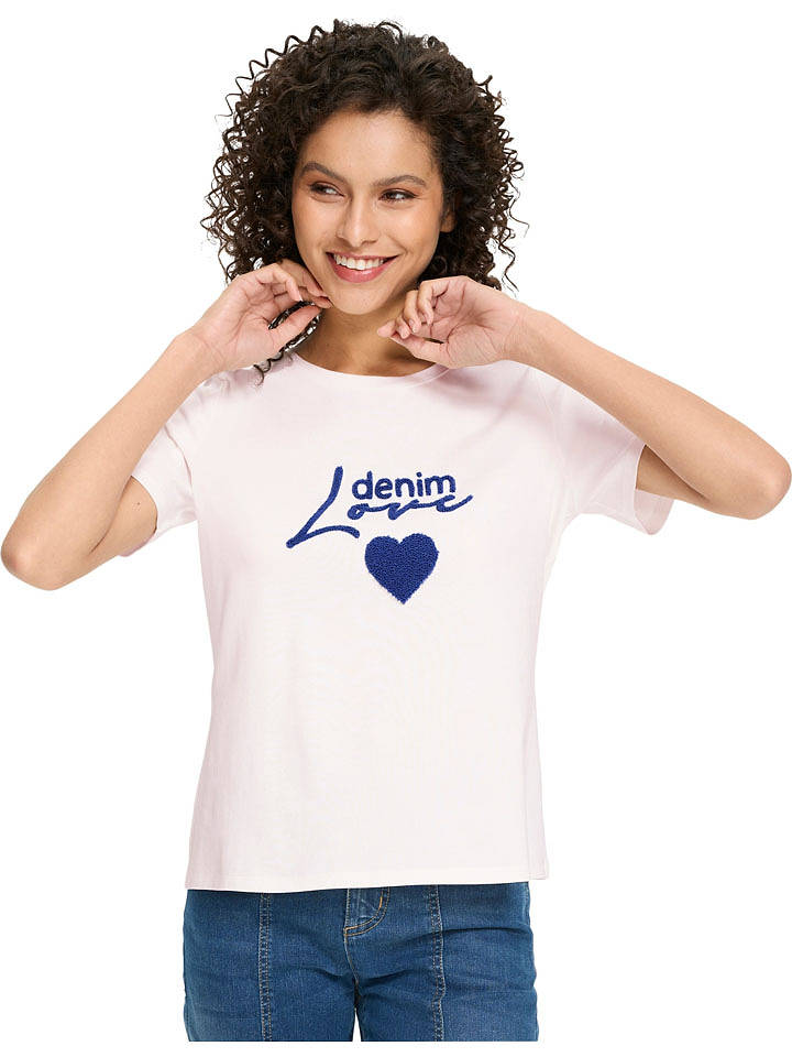 Heine Shirt in Creme - 42