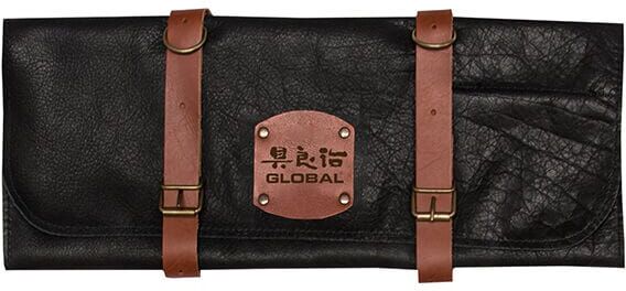 Global GL-458710 Deluxe Leather Case for 10 Knives