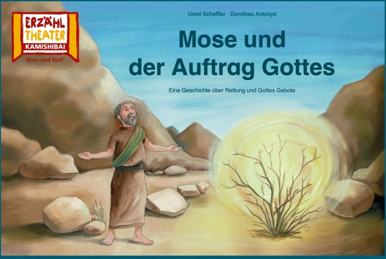 Hase und Igel Mose und der Auftrag Gottes / Kamishibai Bildkarten