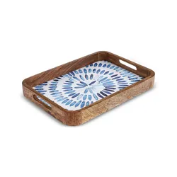 Karaca Home Mango Marin Tablett Blau, 35cm