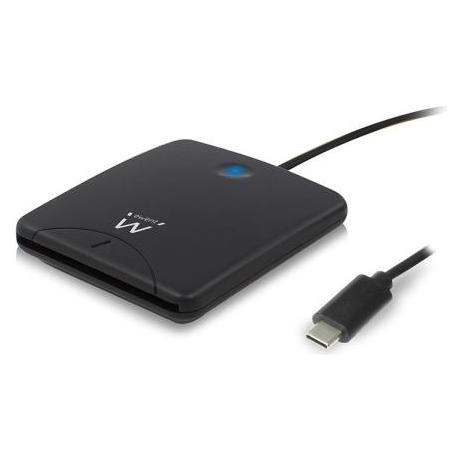 Ewent EW1055 Smart-Card-Lesegerät Indoor USB 2.0 Schwarz (USB 2.0, USB 3.2) (EW1055)