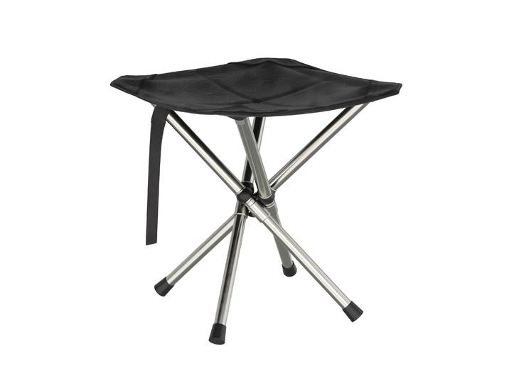 Campingstuhl Hocker faltbar SOLVIK schwarz