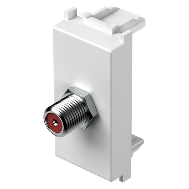TEM Serie Modul Steckdosen Socket SAT BASIC0dB 1M PW (Antennendose) (KM15PW-U)