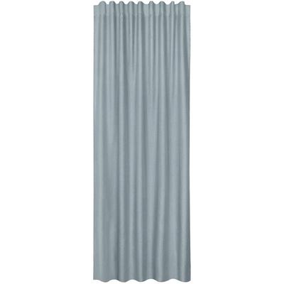 Gardine "Fatima", grau (blau), B:140cm H:245cm, Polyester, HOME LIVING BY GERSTER, Gardinen, Gardine, SB-Schal "Fatima" mit Kombiband