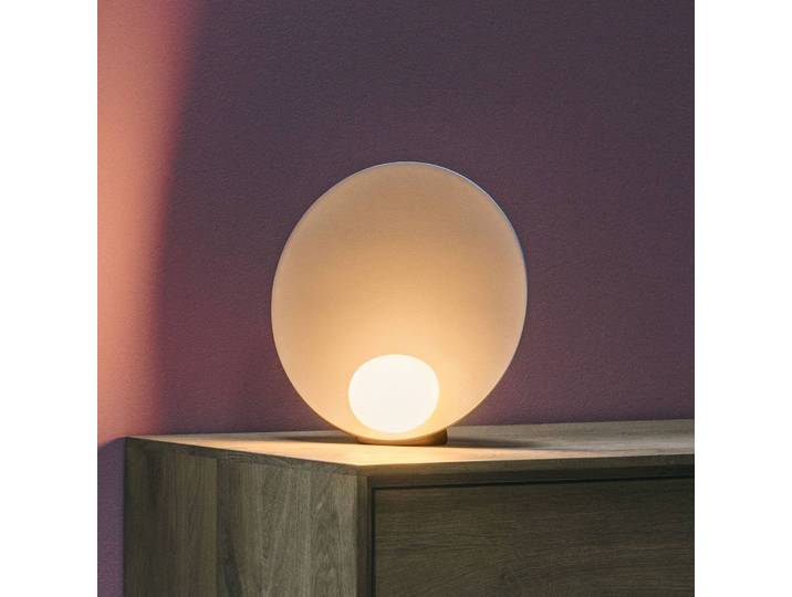 Vibia LED Tischlampe Musa, dimmbar, violett / pink / rose, für Wohn- / Esszimmer, Aluminium, Modern