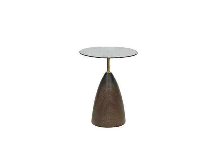 ksjdieunf Couchtisch Couchtisch Aus Glas, Wohnzimmersofa, Beistelltisch, Einseitiger Runder Tisch Tische for Wohnzimmer