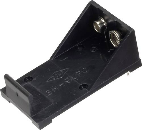 TRU COMPONENTS BH-9VP Batteriehalter 1x 9V Block Kontaktpole