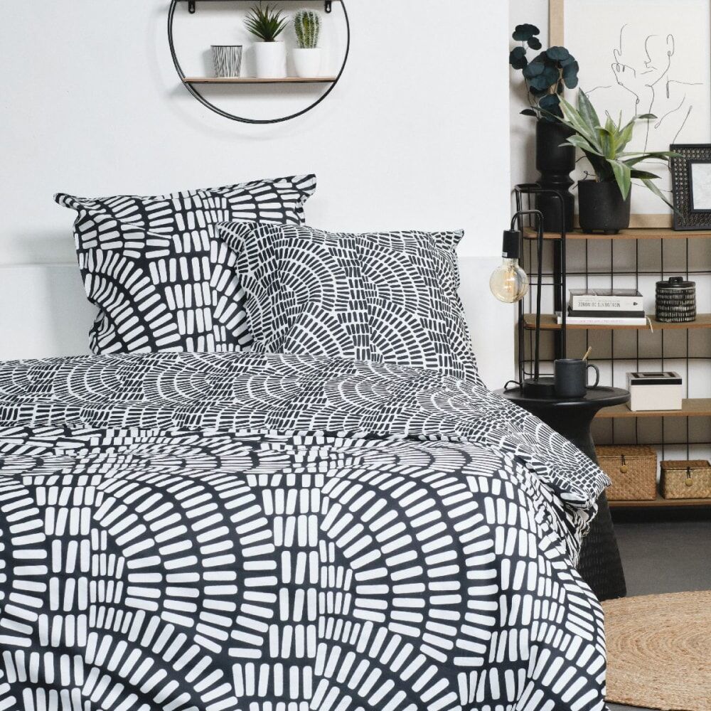 Today Parure de lit 260x240 cm noir Noir 260x260x240cm