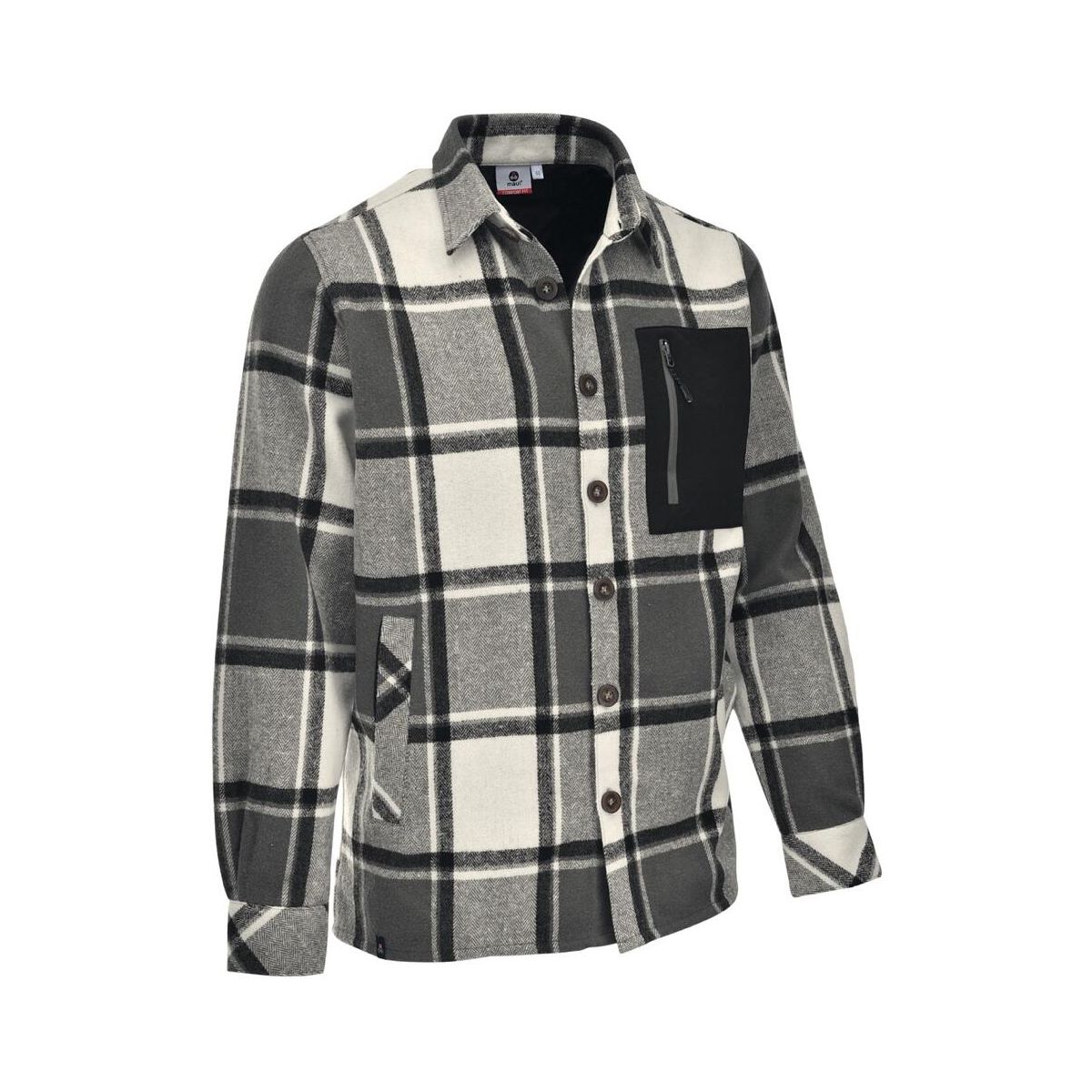 MAUL Sport Villingen Flanell Hemdjacke grey (10) 70 4830700901-10-70
