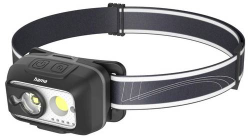 Hama LED-Stirnlampe "HL500-C", mit Akku, Kopflampe zum Joggen, Arbeiten, 4 Modi 00228609 Stirnlampe 120g