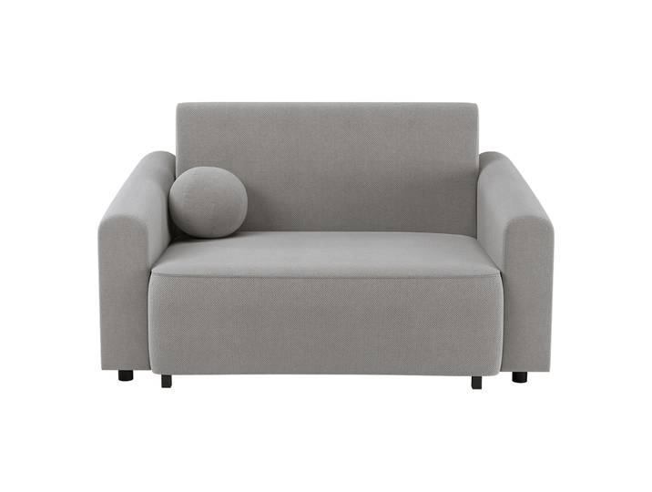 Zweisitziges ausziehbares Sofa Stevio 150 cm mit Stauraum, grauer